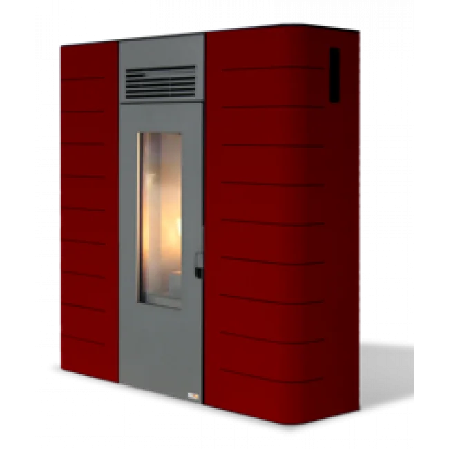 Eco-Friendly Made In Italy European Minimalist Home Domestic Indoor Electric Wood Pellet Stove