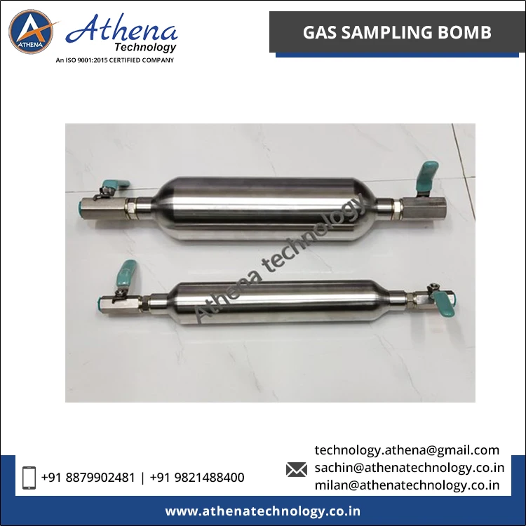 Automatic Grade 10-15 Inches Length Gas Sampling Bottles Bomb Chemical Laboratory Testing Equipment for Sale