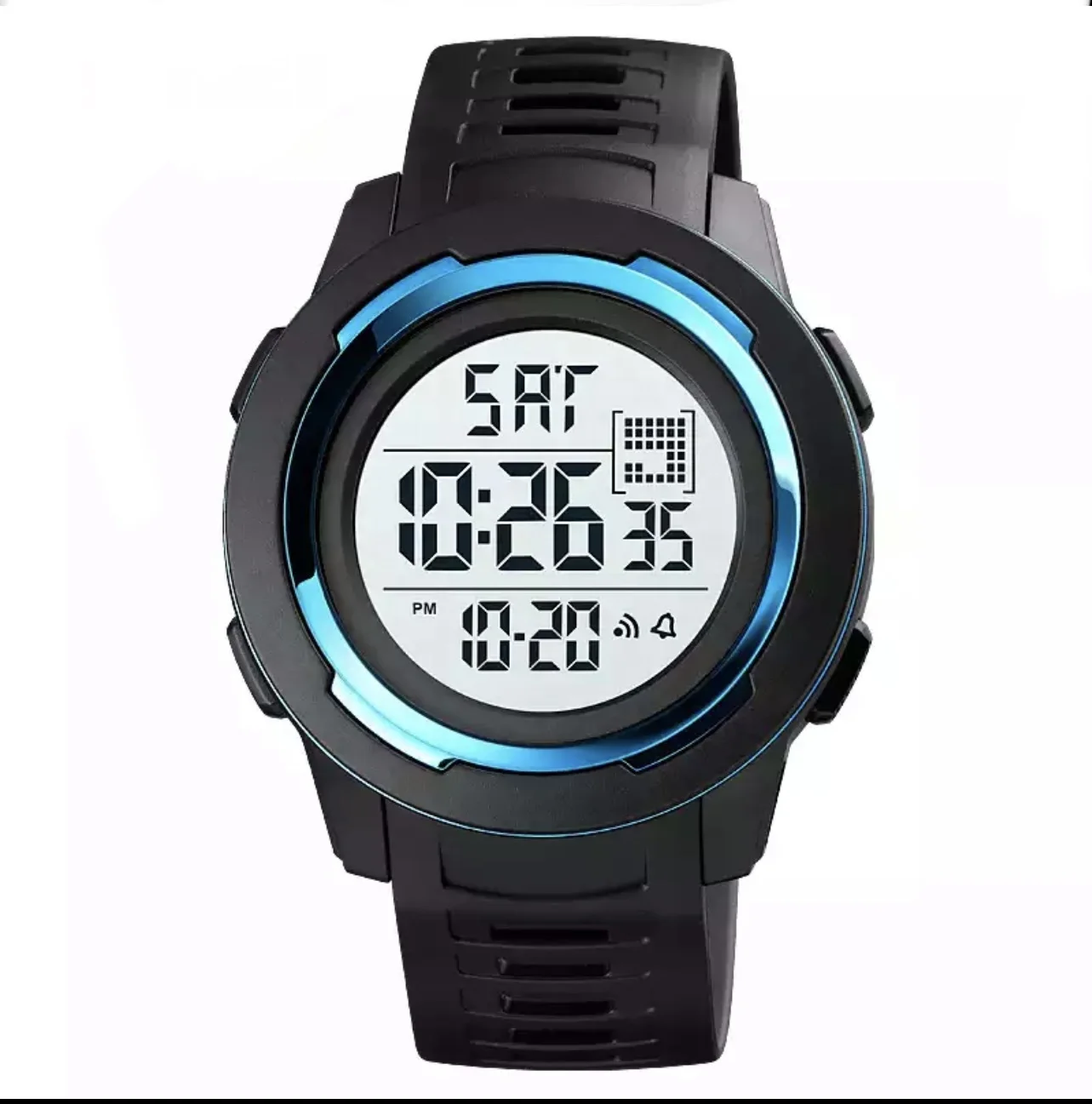 OEM Digital New Modern Waterproof Muslim Azan Watch with Worldwide Prayer Time