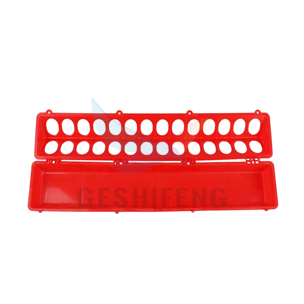 28 Holes Pigeon Quail Baby Chicks Bird Feeder Trough for Farm