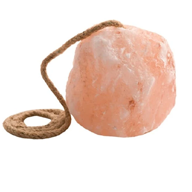 Natural pure pink Himalayan Animal Licking Salt Lick Cylinder Shape Organic Material For Livestock Cattle Feed Hanging Rope