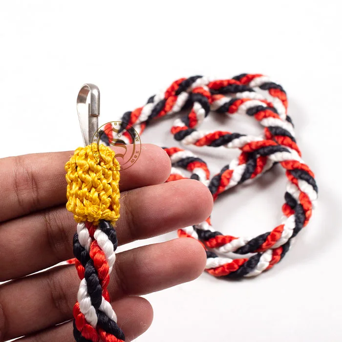 Quick-Release Whistle Lanyard Maroon Cotton Cord Nylon Wool Fuerzas Armadas School Uniforms Ceremonial Dress Uniforms Wholesale