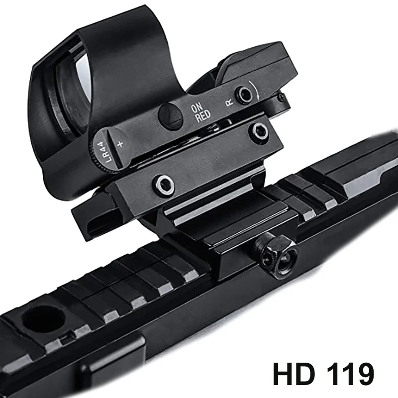 HD119 1x33mm reflective Dot Red Green Dot Sight Lens Scope Reflex Tactical Red Dot Sight hunting sight  Scope for outdoor games