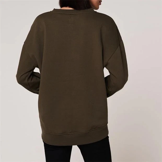Wholesale Casual Sweat Unique Style Cotton Polyester Plain shirts With Long Sleeve Women Sweat Shirt Crew Neck