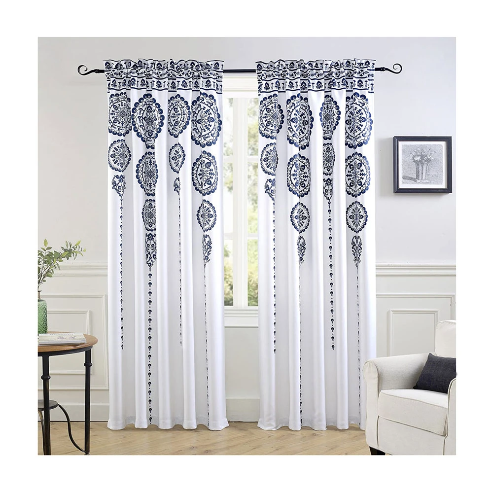 Customized Printed Top High Quality Curtains for window Decoration Curtains New Model Best Selling Curtain  Design Your Own