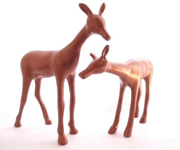 Animal sculpture copper figurine metal art craft wholesale price with logo engraving home decoration metal art craft