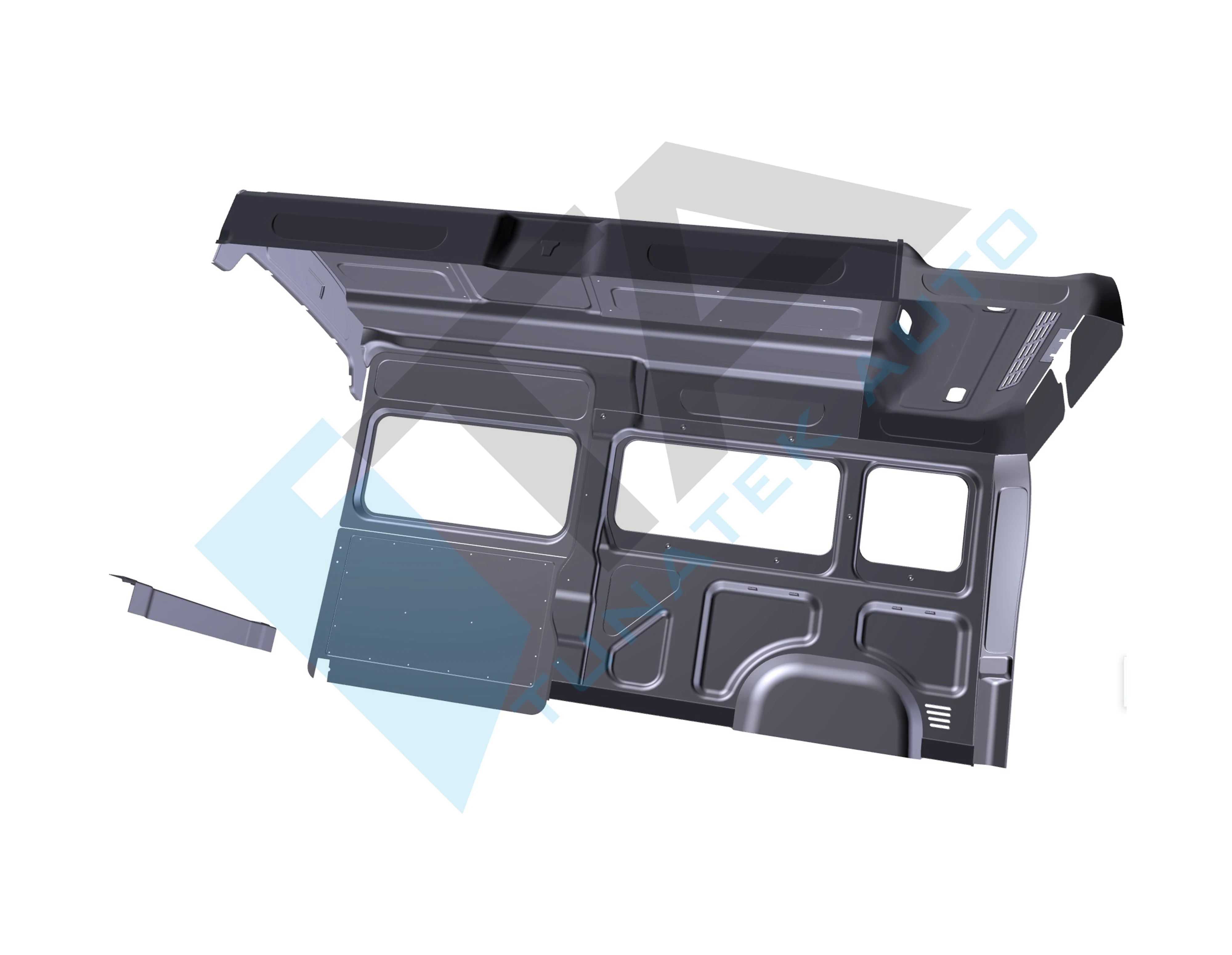 LHD Left Hand Driving Van Boxer Ducato Jumper Dodge RAM Master interior trim L3H2 13m3 made of real ABS matte finish