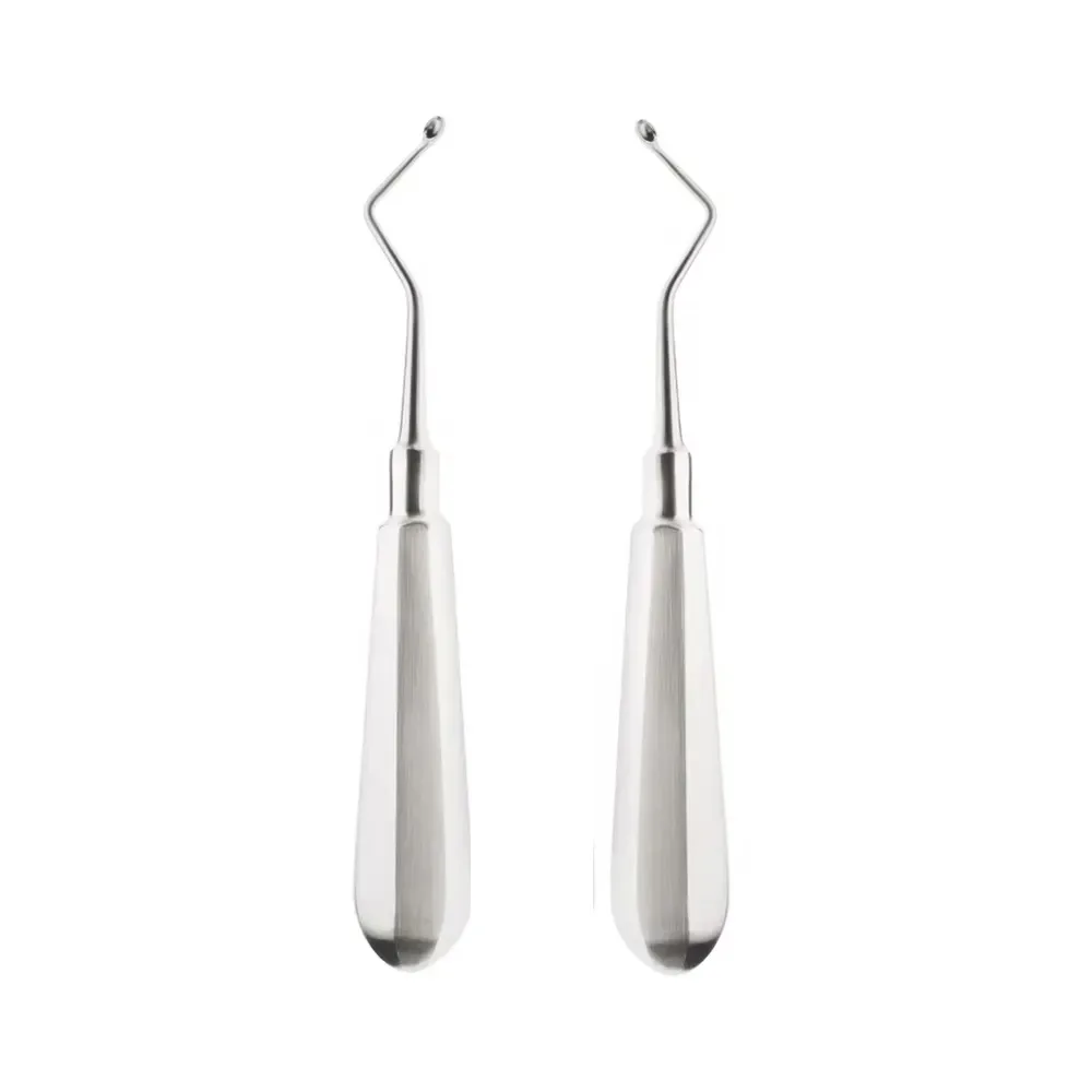 Dental Suppliers Kerpel Bone Curette Left And Right Hollow Handle Angled 2mm Cupped Tip 145mm Orthodontic Curette