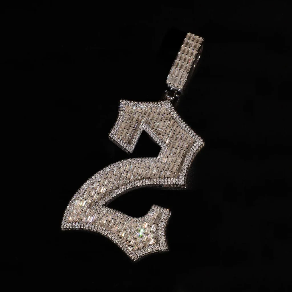 Round Shape Real Natural Diamond Pendant Unisex Hip-Hop Style in 14kt Yellow White Gold for Men and Women