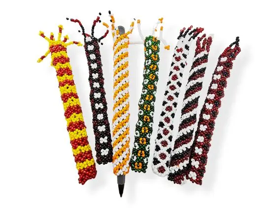 Sparkle with Seed Bead Pens Customize Your Writing: Seed Bead Pens Explore Creativity: Seed Bead Pens Artisanal Touch