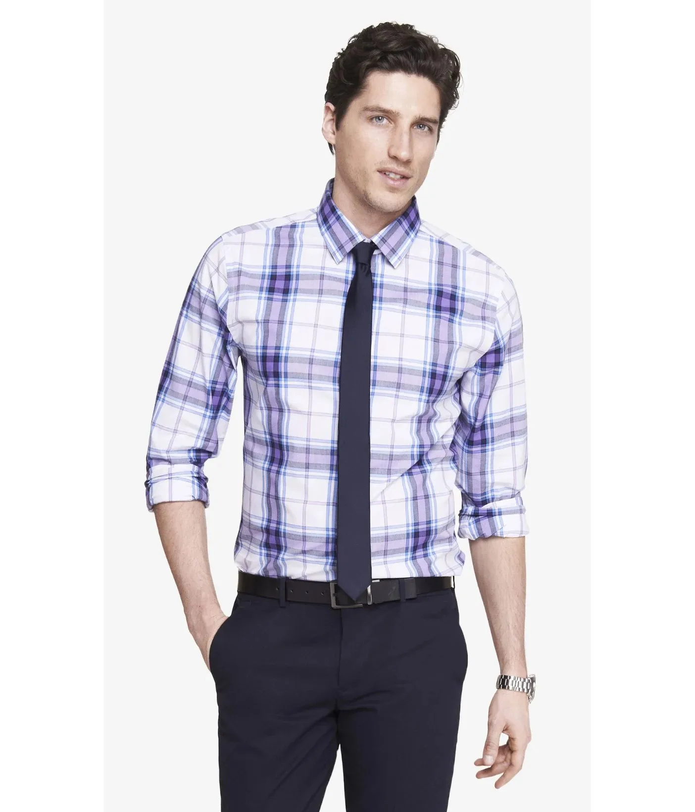 Embroidery Long Sleeve Button Dress Shirt Stand Collar Gentleman Mens Dress Shirts Casual Fit Designer for Men Shirt Breathable