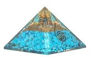 Latest Orgone Turquoise Pyramid Crystal Point Gemstone Agate Feng Shui Style Home Decoration Healing Angel Pattern Ball Theme