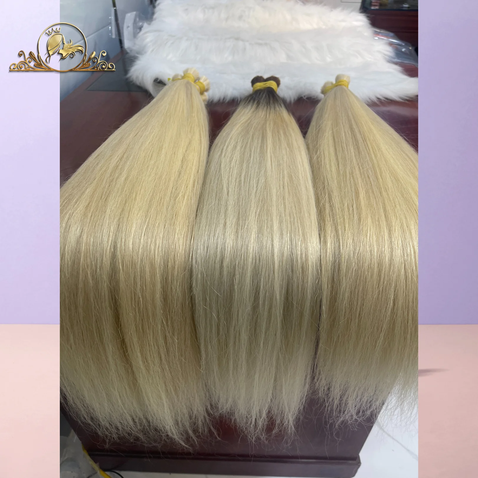 07 June Ready To Ship Anytime Wholesale Super Double Drawn Bulk Bundles 613 Color Human Hair From Rawhair Vietnam