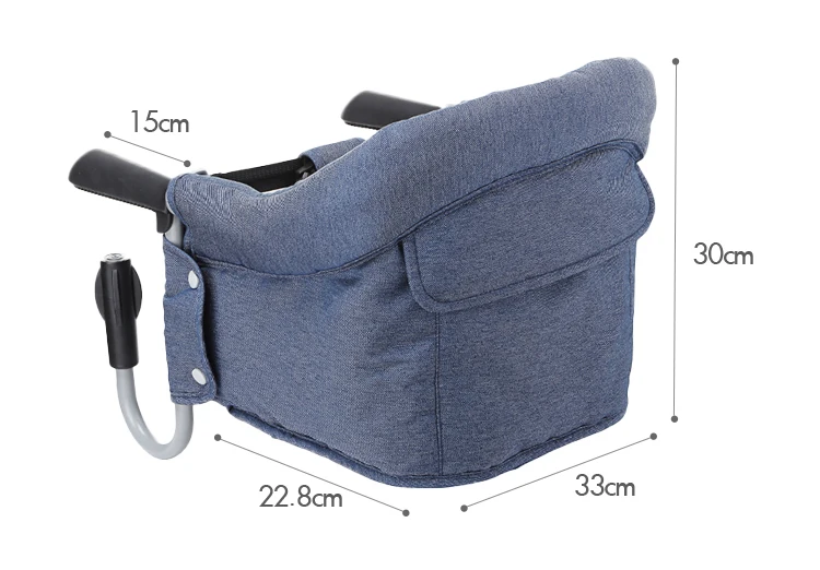 Wholesale FoldableBaby Feeding Table Clamp Baby Chair Detachable Portable Baby Highchair Foldable Hook On Chair With dinner tray