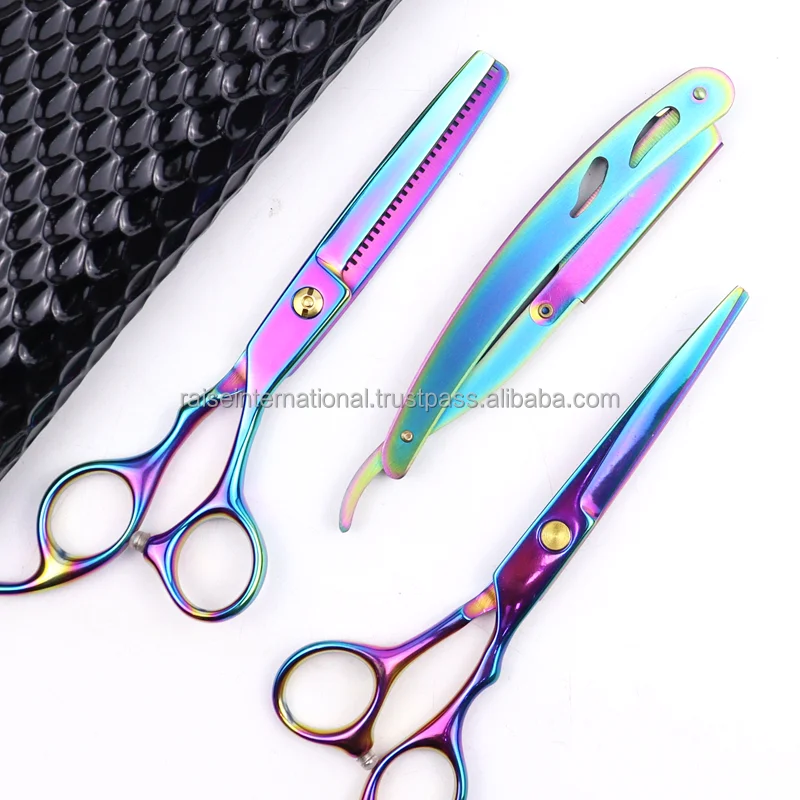 Hairdressing 6 Inch Hair Cutting Scissors Thinning Shears Kit Stainless Steel Barber Scissors Set For Hairdresser Haircut