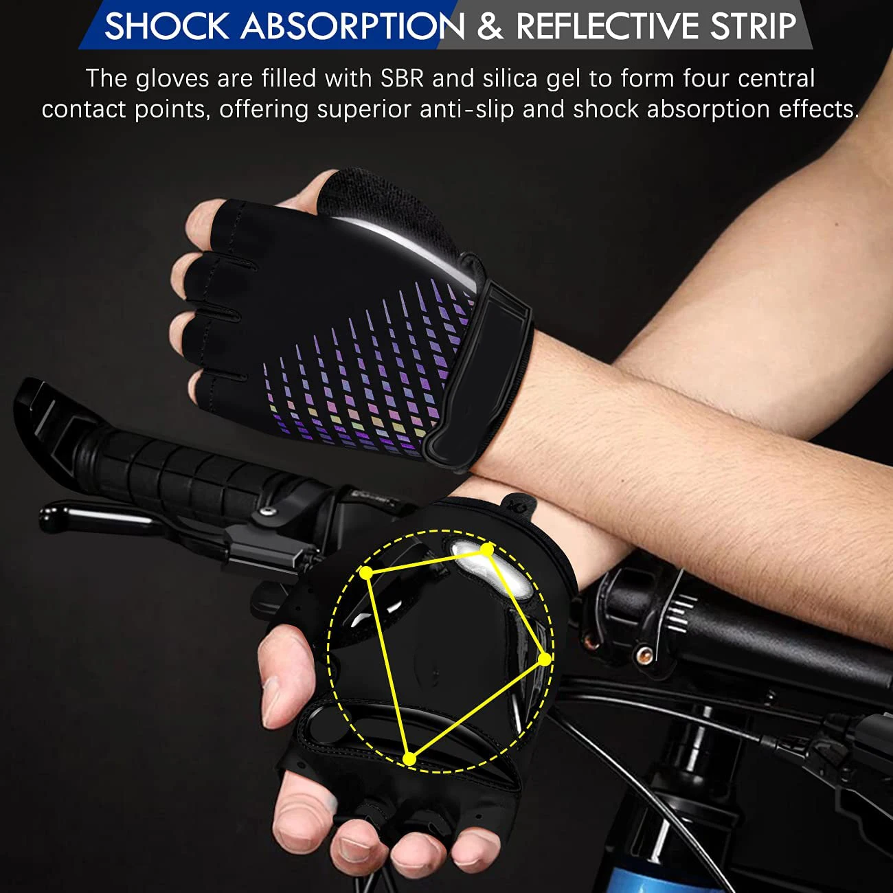 Hot Selling Anti Slip Fitness Gloves Half Finger Breathable Sports Bicycle Glove for Gym Hiking and cycling