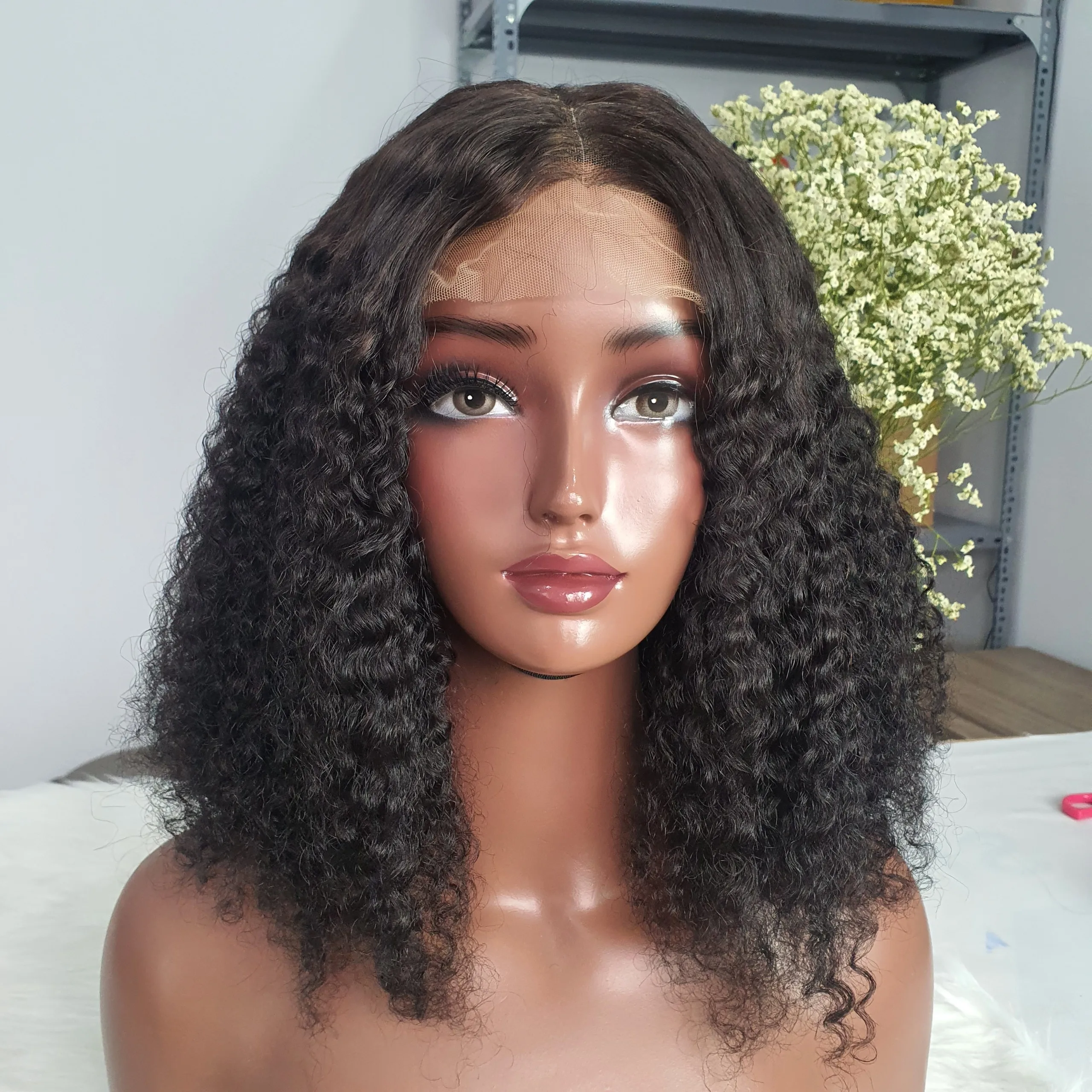 glueless wigs human hair from cambodia kinky curly burmese curly water curly bundles pixie cut wigs for black women ladies wigs