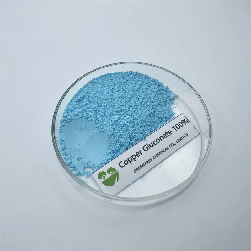 Food Grade Supply Food Additives Powder 100% Copper Gluconate for Bacterial Blight