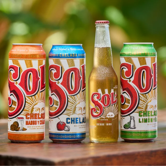 Продажа со скидкой, банки для пива SOL/бутылки оригинального пива Sol