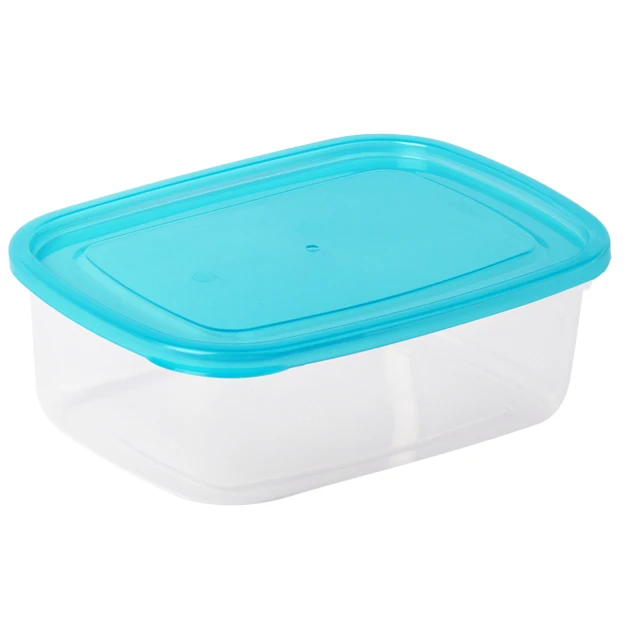 High Quality Food Packing Storage Square Box Plastic Container Crisper Large 3pc Set (1700ml)