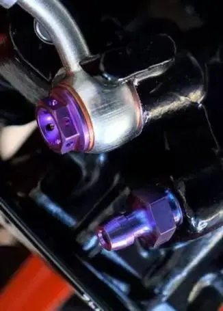 M10 Titanium Bolt For Motorcycle Bleed Nipple Oil Tubing