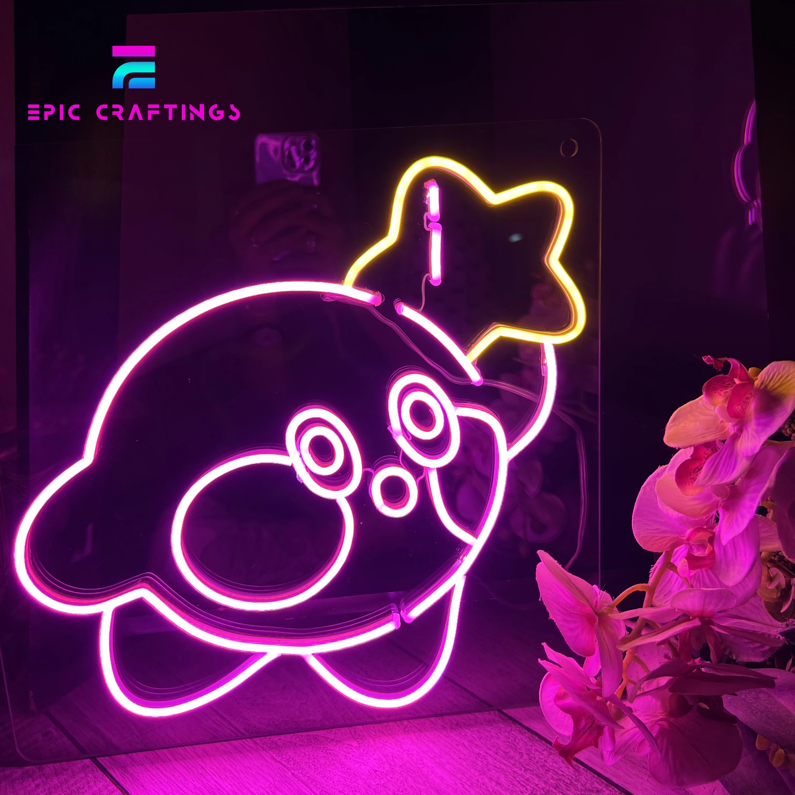 Nsatmosphere OEM Custom Vintage LED Neon Flex Sign Neon Decor Lights Silicone Game Decor Lights RGB Waterproof Acrylic+neon Flex