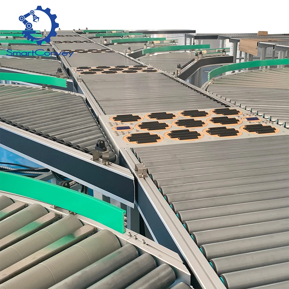 Industrial Factory Electric Power 90 Degree 180 Degree Turning Roller Conveyor