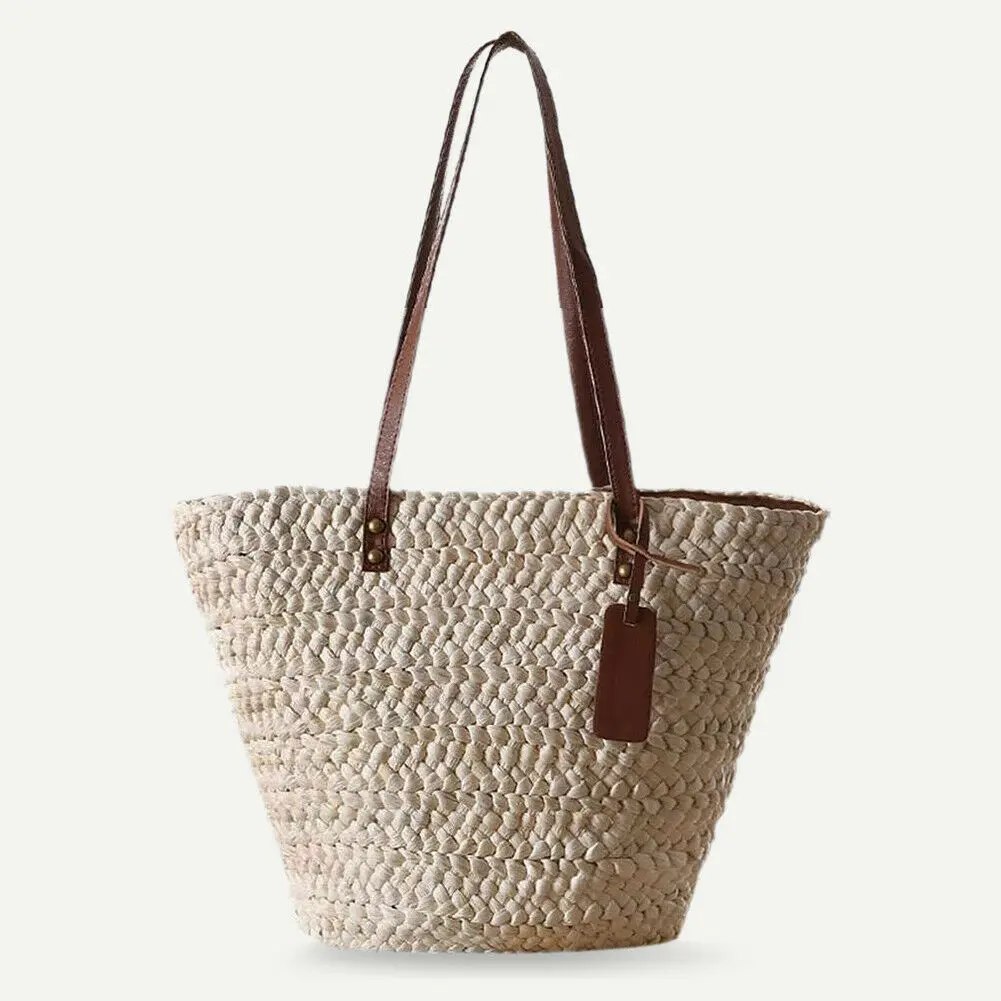 Женский пляжный плечевой чехол праздничные сумки дорожные соломенные