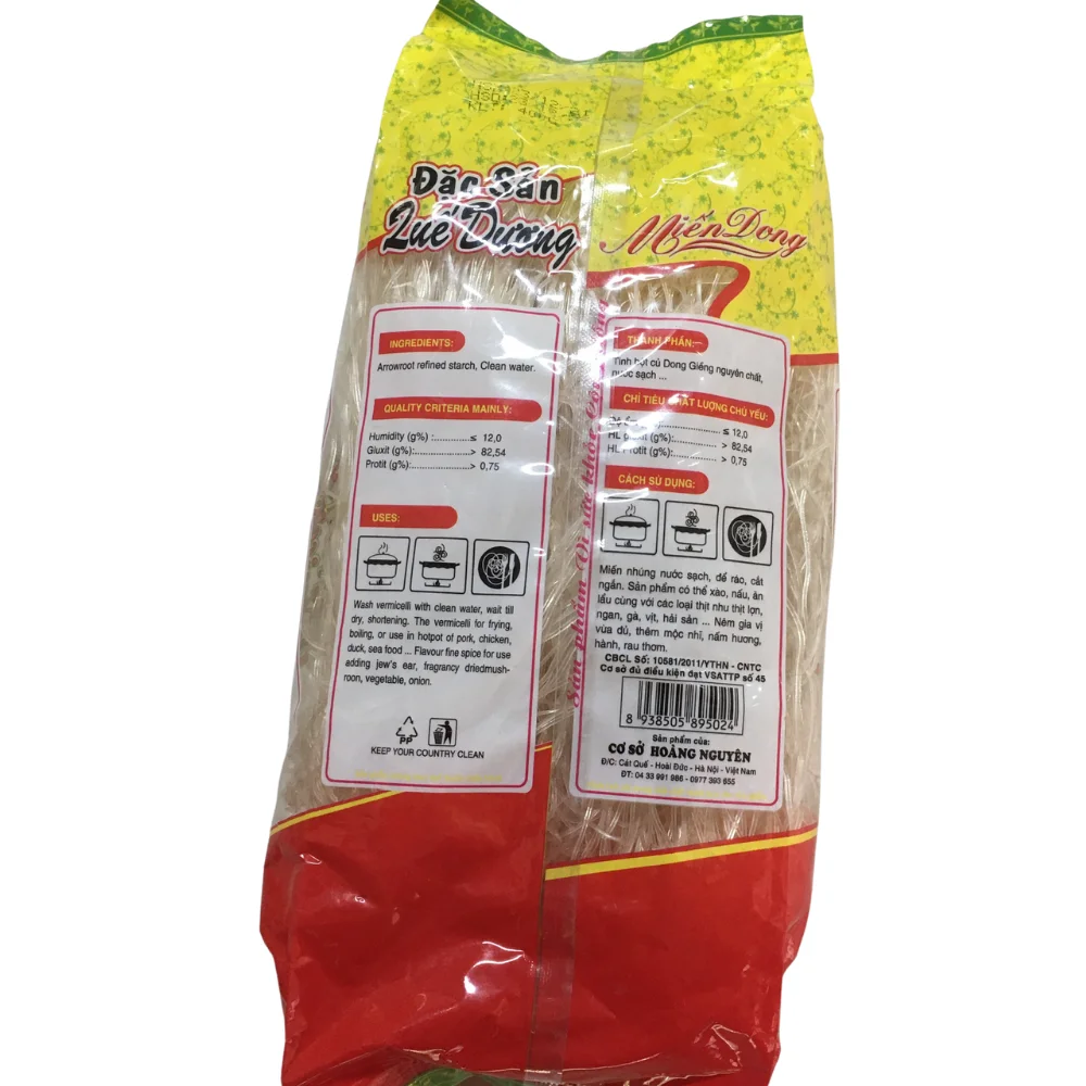 Que Duong Vermicelli In Bulk Traditional 12 Months Food OCOP Bag Vietnam Origin Manufacturer Vietnamese Starch Verrmicelli