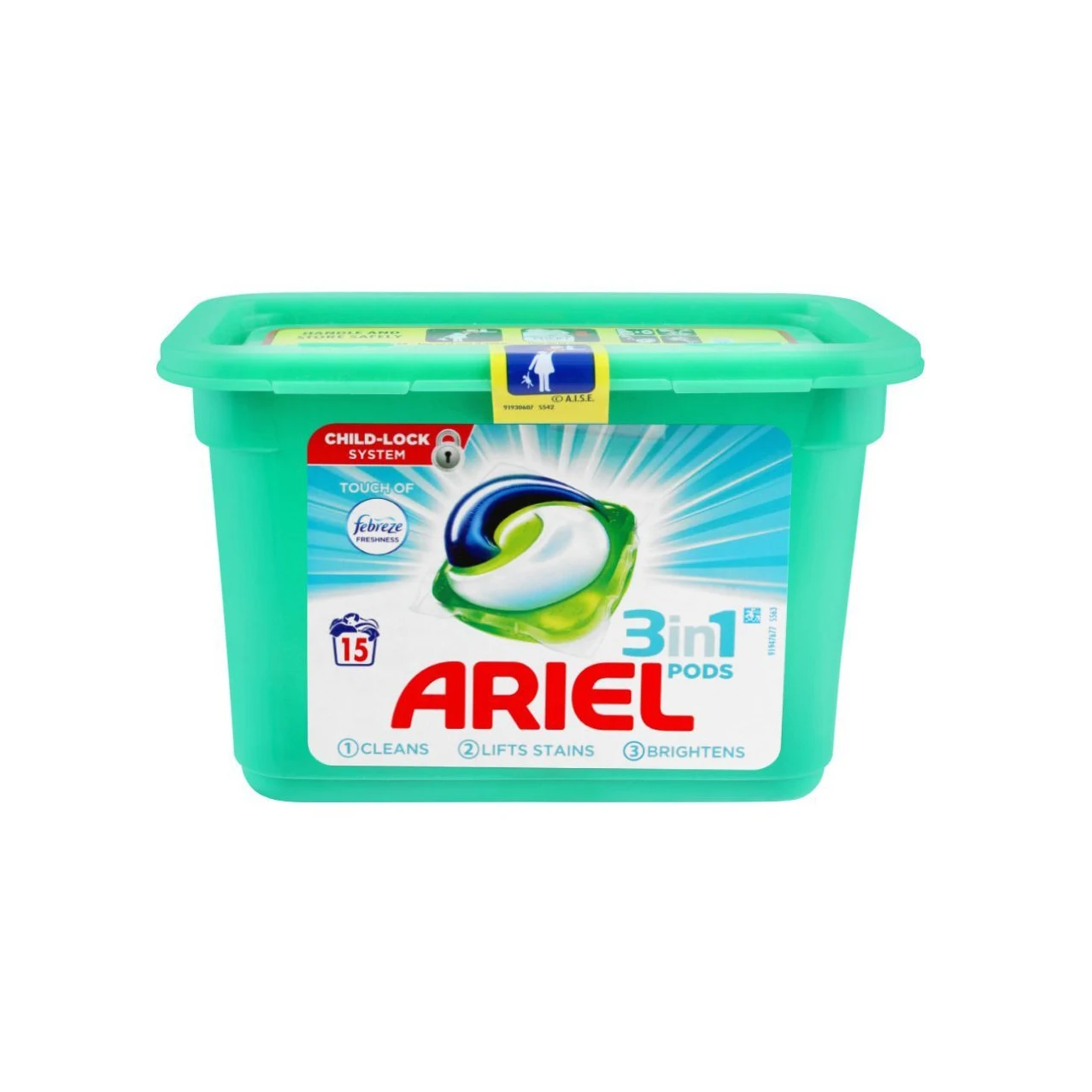 Ariel Laundry Detergent 3 In 1 Pod - 52 Pods (Regular Wash)