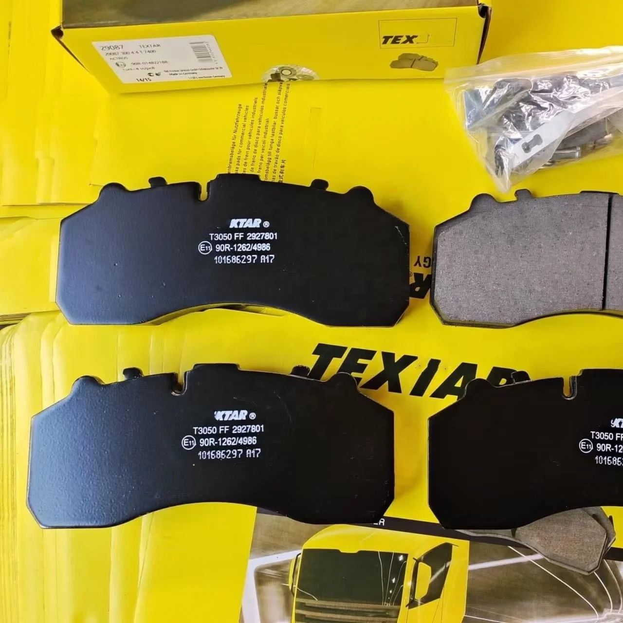 Auto Brake Pad Manufacturer OEM WVA29087 29162 29125 29246 29049 fit for TGA CF75/85/95 truck