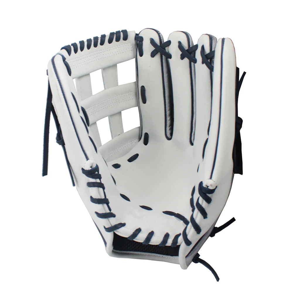 Genuine Leather Baseball Gloves Softball Match Baseball Mitt Equipment Outfield Model Gloves for Adult Youth Train