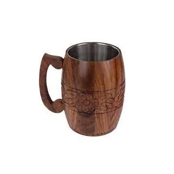Mug logo Creative Gift Porcelain Mugs Wooden Handle Ceramic with Bamboo Lid and Spoon Office Coffee MUG best quality