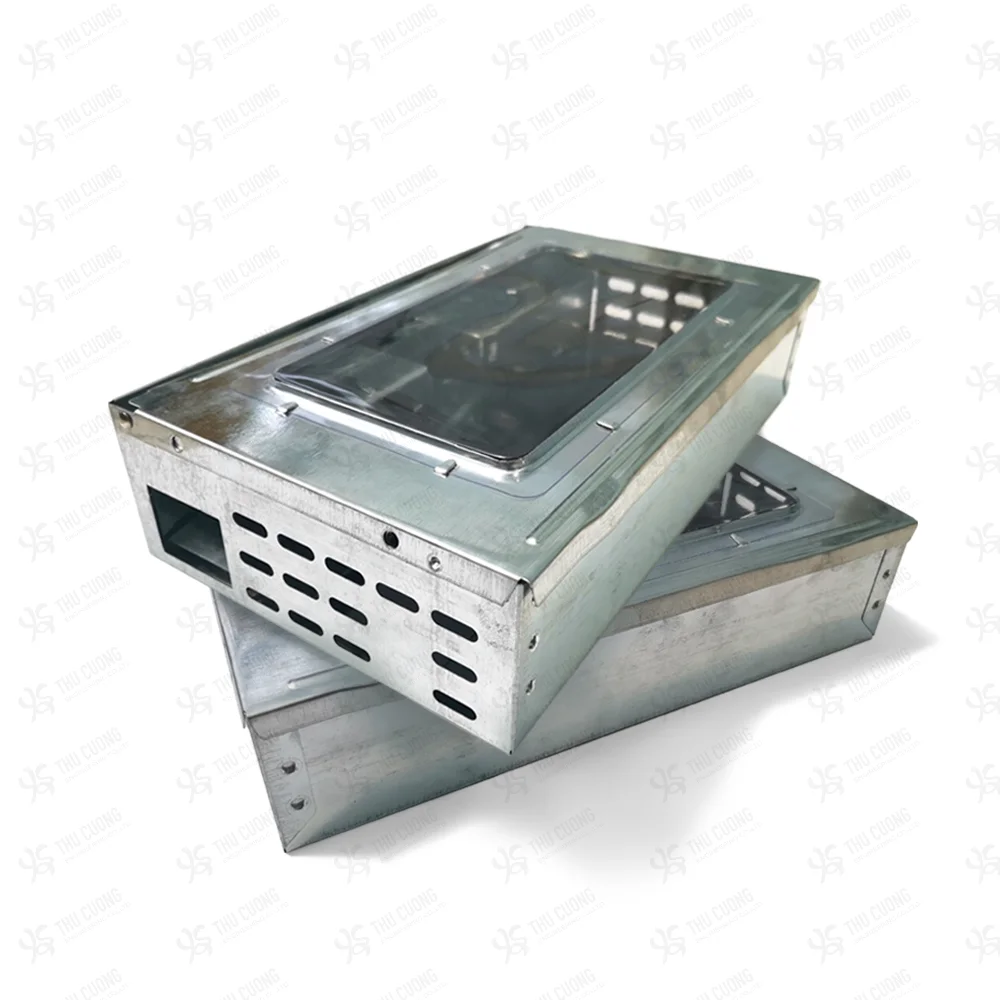 White Metal Mousetrap box Eco-friendly Reusable Pest Control Indoor Outdoor Easy to use Light-weight Cheap Non-toxic Safe to use