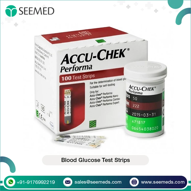 Best Quality Wholesale Easy to Use Self-testing of Blood Sugar Level Accu - Chek Performa  Blood Glucose 100 Test Strips