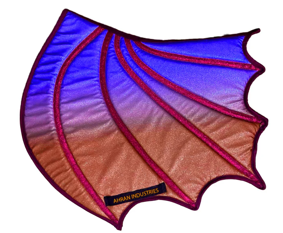 Dragon wing multi colors glitter fabric Printed all sizes Saddle Pads Horse Riding horse grooming Saddle Pads new gradient color