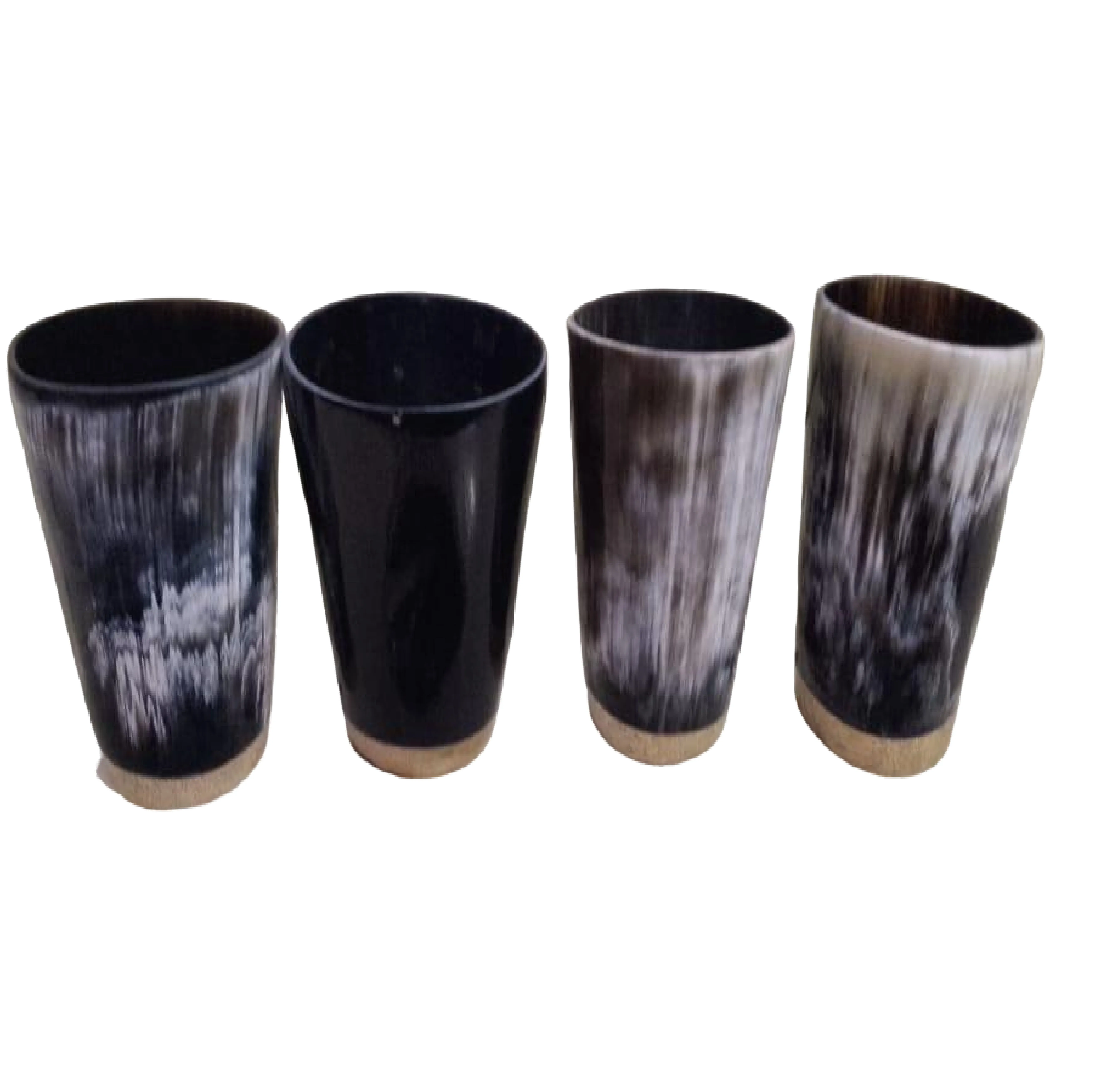 Top Quality Buffalo Horn Low Prices Hand Blown Professional Supply Personalized Horn Shape Beer Glass Wholesale Form India
