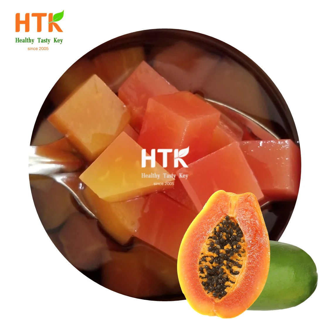 NEW 2022 CANNED Yellow Red PAPAYA IN SYRUP Made In Vietnam Factory from HTK FOOD for Food & Beverage