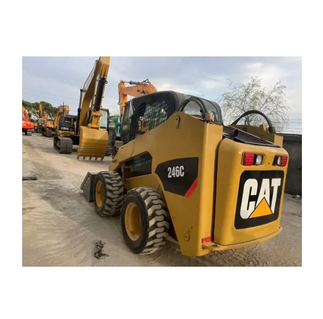 Loading Weight 1 Ton Used Caterpillar Cat 246c Used Skid Steer Heavy Duty Engine