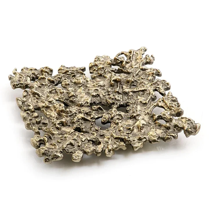 Metal Rectangle Serving Breakfast Tray with Set of 3 Silver Finished Handmade Metal Storage Tray Wedding Dinnerware Dishes