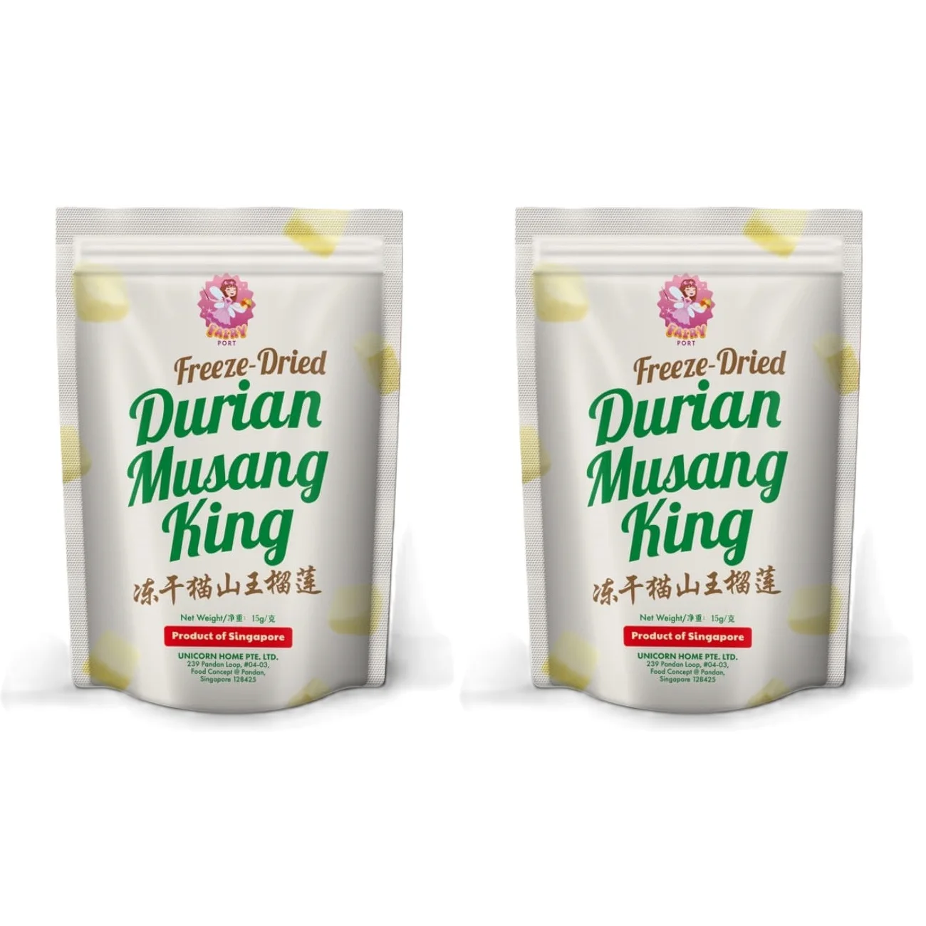 High Quality Delicious Authentic Taste 60g Musang King Durian Freeze Dried Ready to Eat Sweet Top-Notch Flavor Snack for All Age