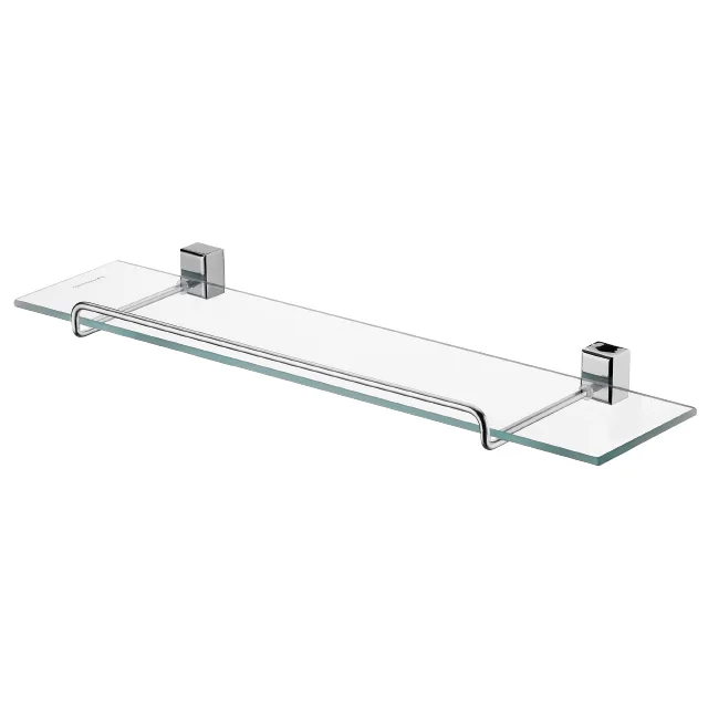 Brass Bathroom Glass Shelf Chrome or Nickel Plating
