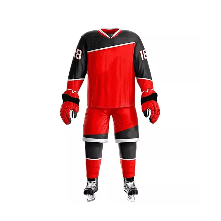 Best Quality Pakistan Made Plain Men Ice Hockey Jersey Comfortable Stylish Ice Hockey Uniform For Men