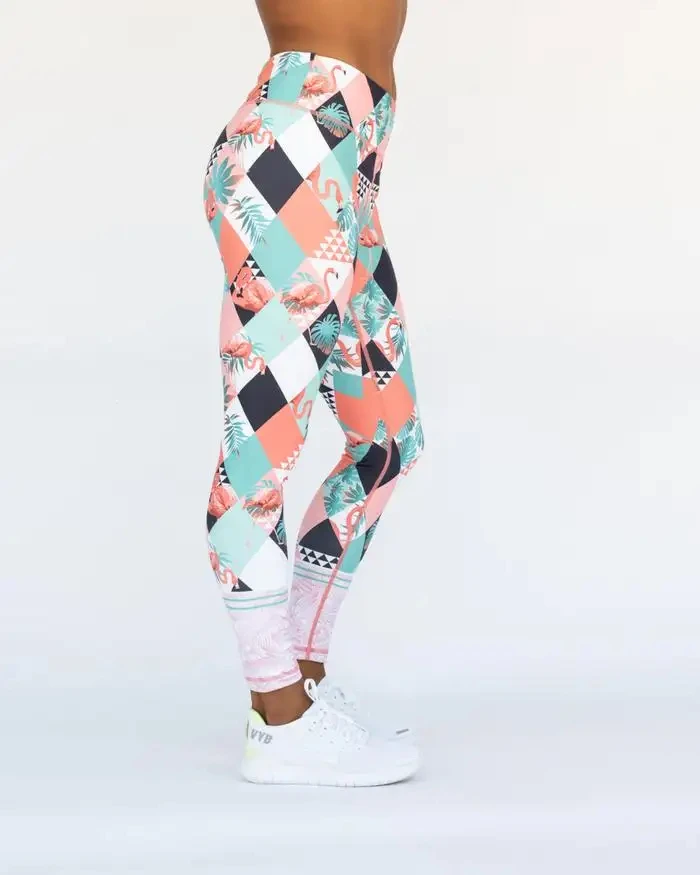 Wholesale Custom Printed High Waisted Yoga Pants for Women Breathable Leggings Sports Workout Active Lifestyle