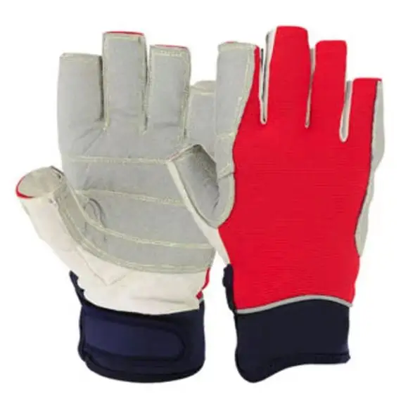 Latest Hot Sell white artificial leather Sailing Gloves Yachts Gloves Breathable Leather Universal Unisex