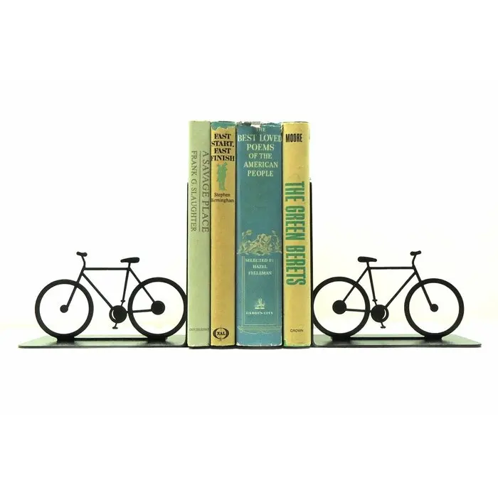 For Sale Bicycle Bookends Set of 2 For School Home Office Desk Organizer Decorative Bookends In Wholesale