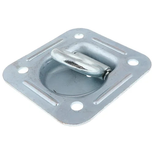 Heavy Duty 304 Stainless Steel Recessed Plate Floor Rope Tie-Down Lashing D-Ring Tiedown Anchor