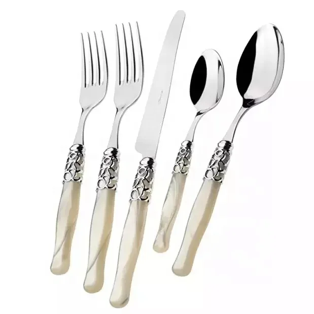 Decorative Spoon And Fruit Fork Gold & Silver Finishing Metal Cutlery Item Best Selling Handmade Decorative Cutlery Spoon And Fo