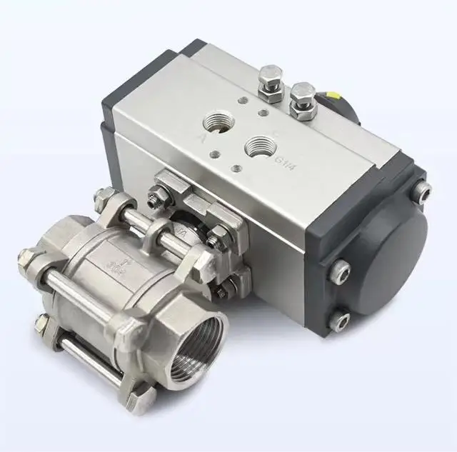 Toyi DN15-DN100 Pneumatic Actuator 2in Ball Valve Stainless Steel OEM ODM Customizable Control Structure for Water Media