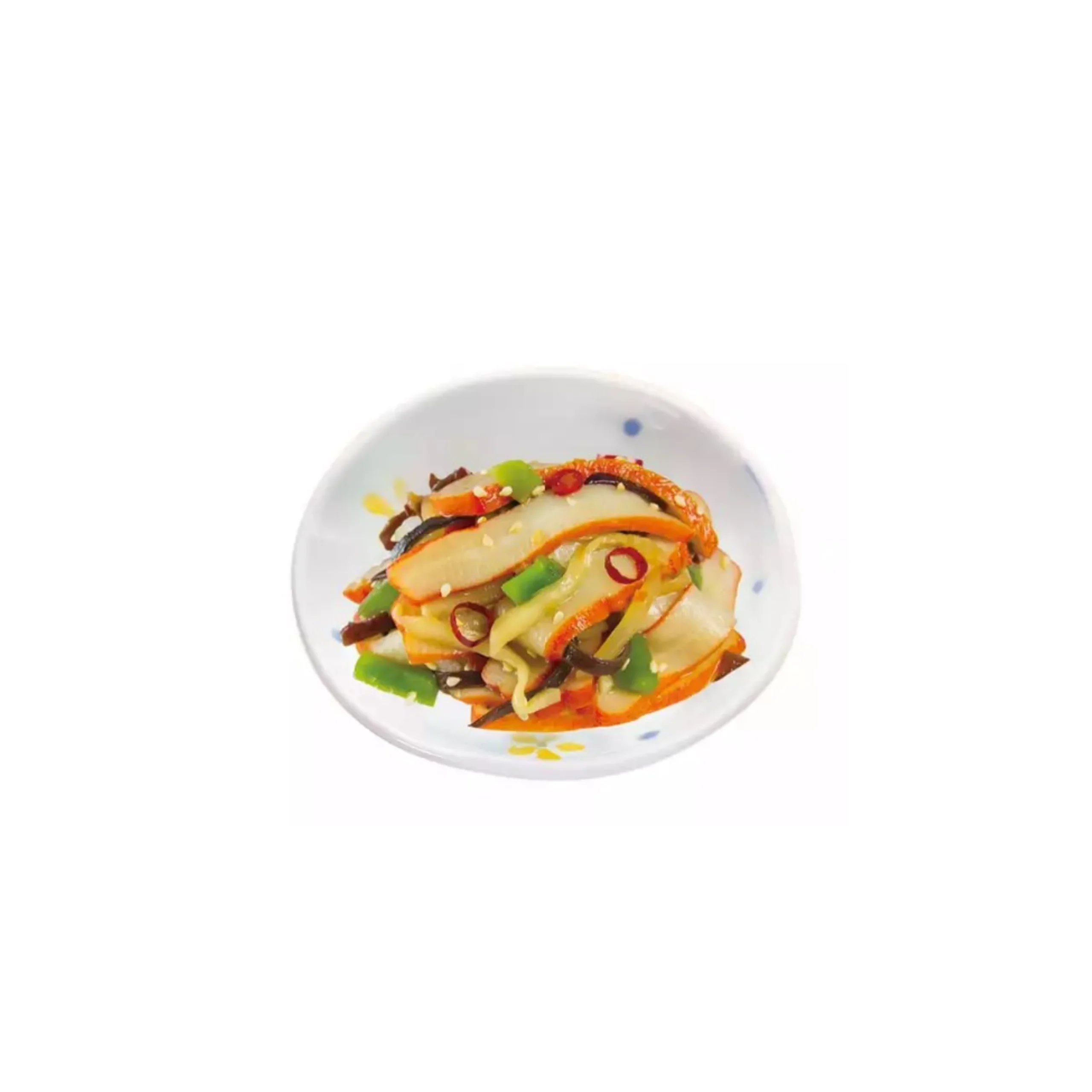 hot selling product seasoned fresh squid healthy green mountain vegetable Ika Sansai